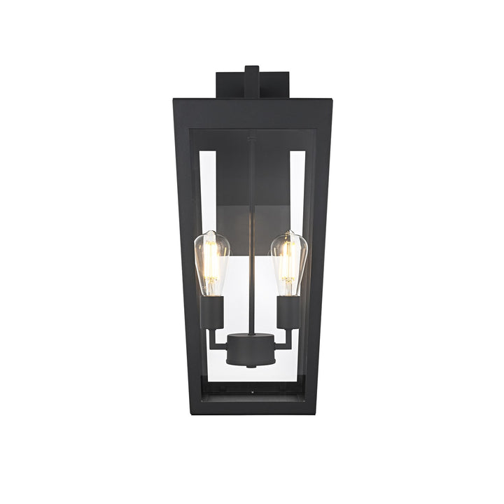 10 Inch Outdoor Wall Sconce In Black by Elegant Lighting