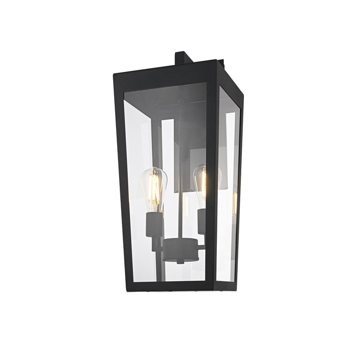 10 Inch Outdoor Wall Sconce In Black