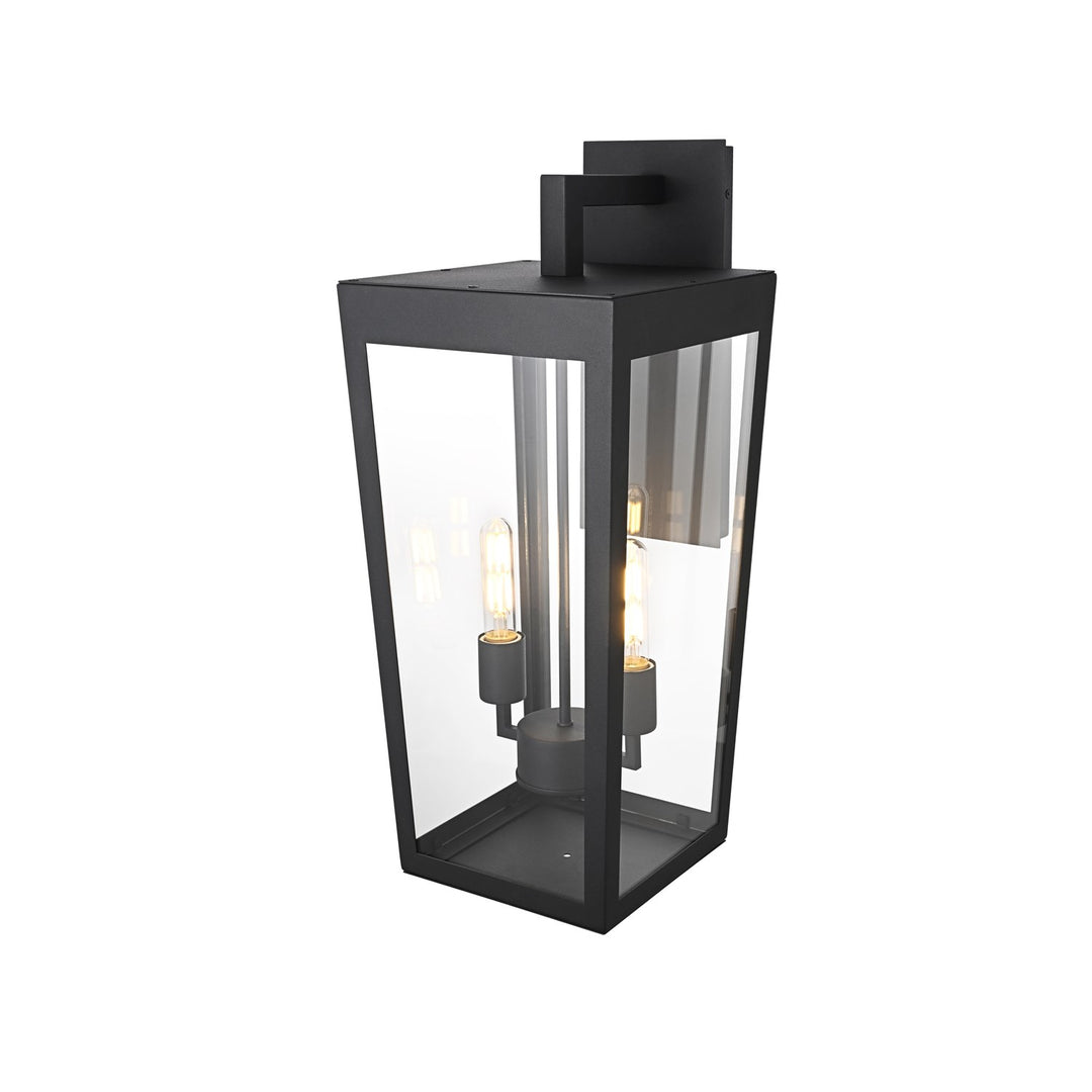 10 Inch Outdoor Wall Sconce In Black