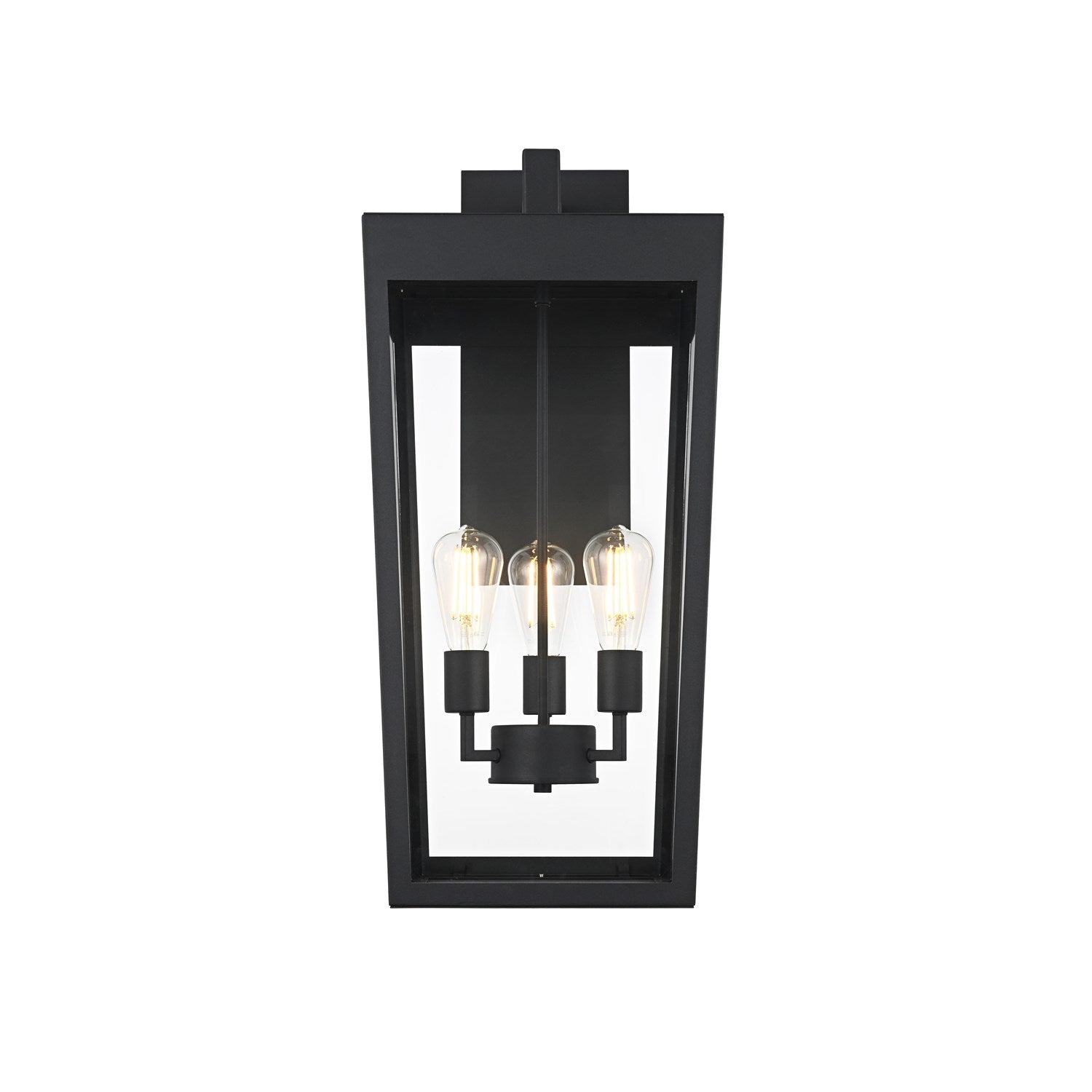 12 Inch Outdoor Wall Sconce In Black by Elegant Lighting