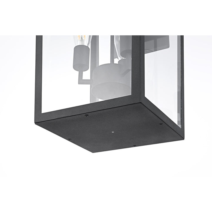 12 Inch Outdoor Wall Sconce In Black