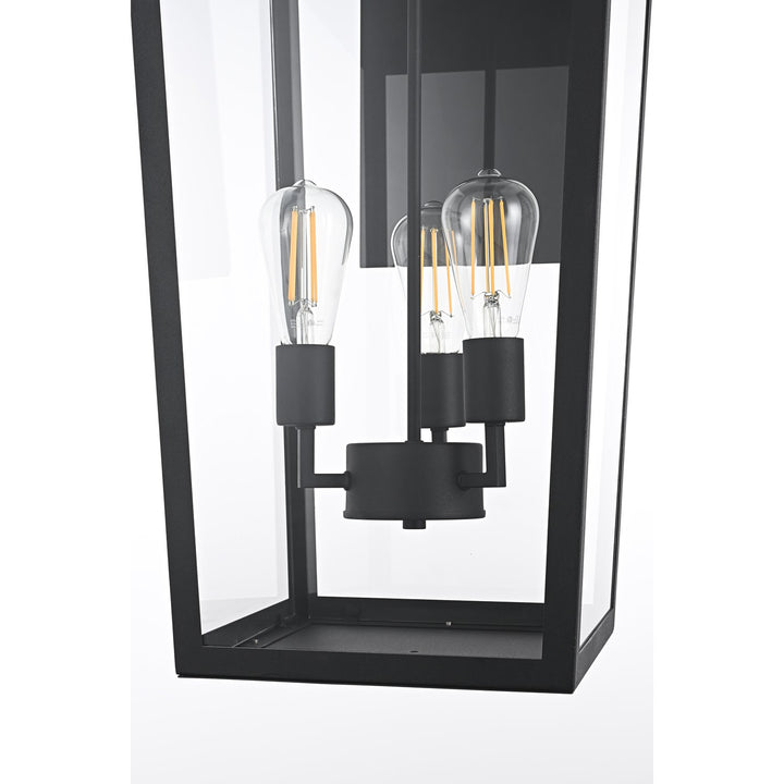 12 Inch Outdoor Wall Sconce In Black