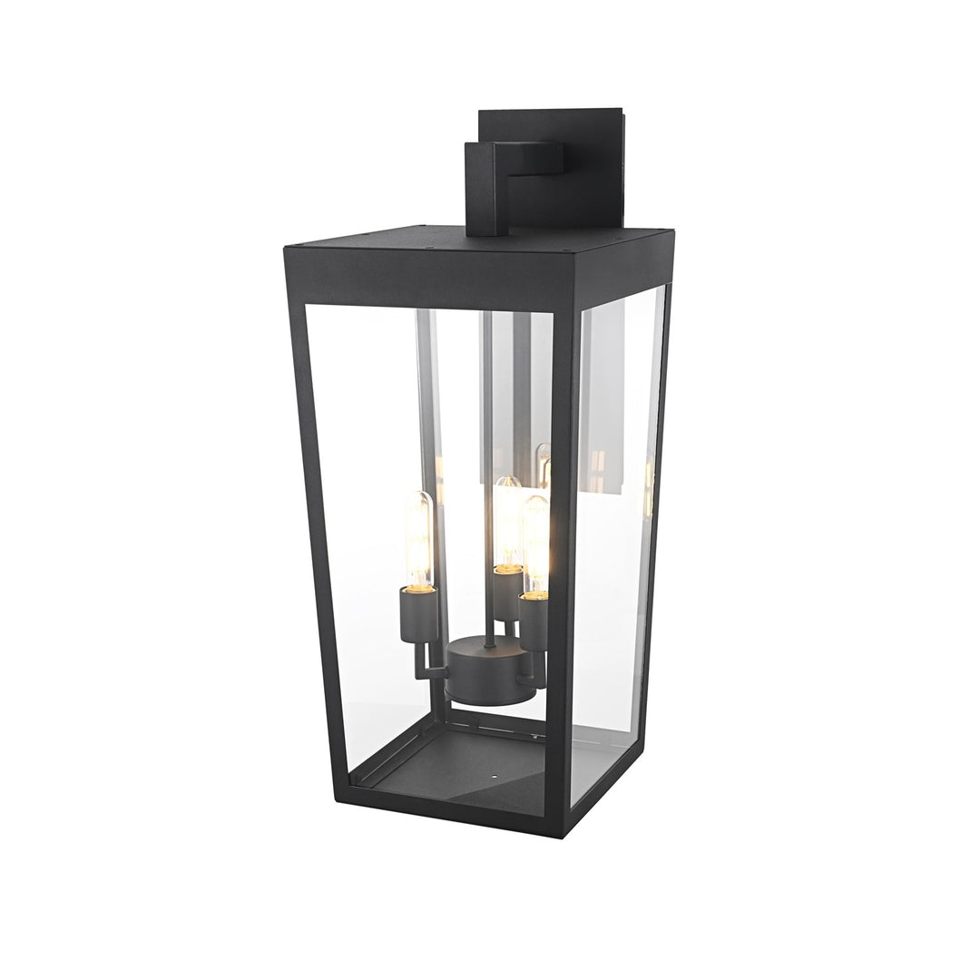 12 Inch Outdoor Wall Sconce In Black