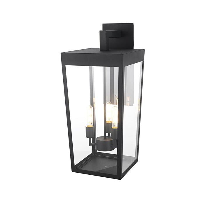 12 Inch Outdoor Wall Sconce In Black