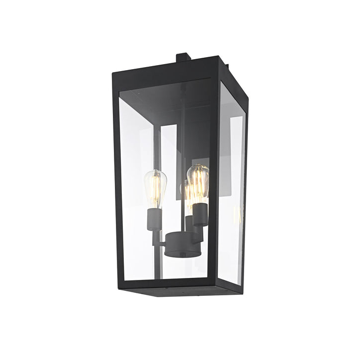 12 Inch Outdoor Wall Sconce In Black