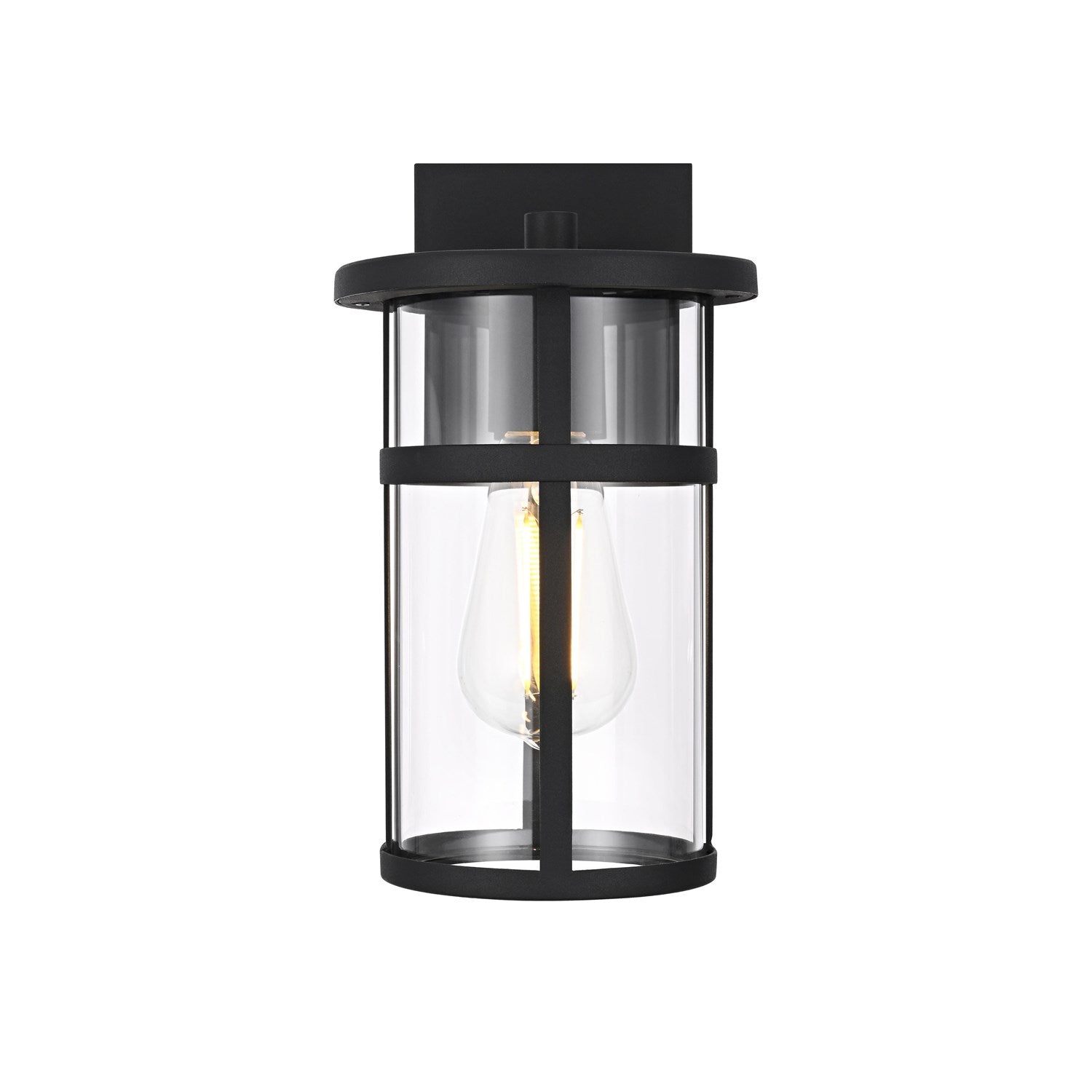 6 Inch Outdoor Wall Sconce In Black by Elegant Lighting