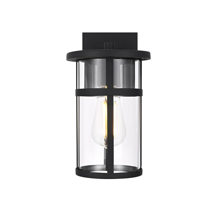 6 Inch Outdoor Wall Sconce In Black by Elegant Lighting
