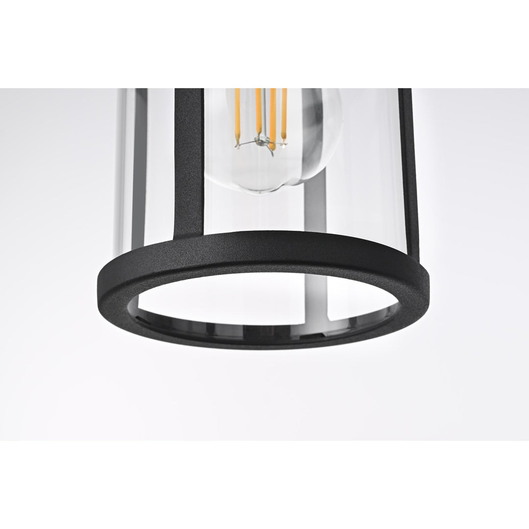 6 Inch Outdoor Wall Sconce In Black