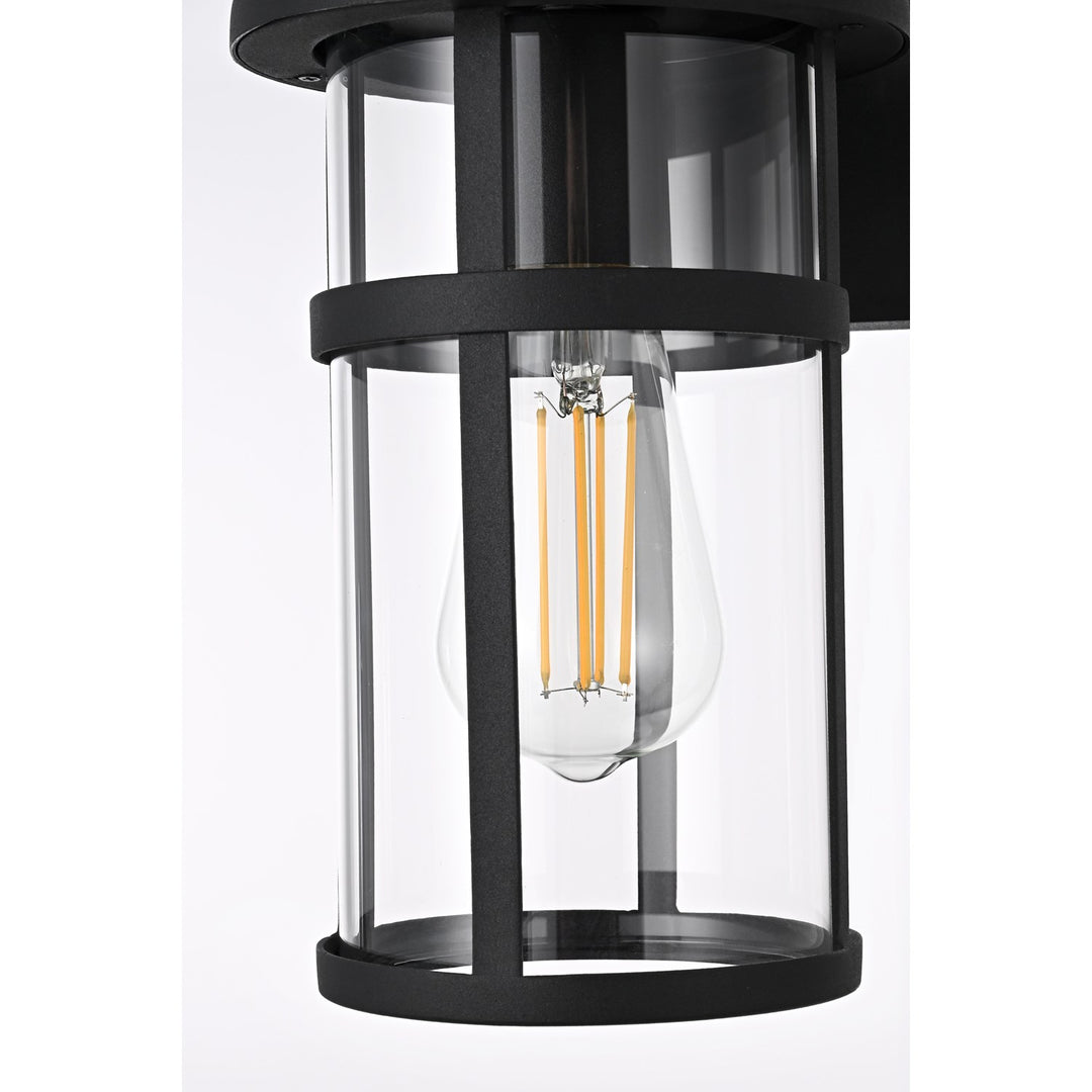 6 Inch Outdoor Wall Sconce In Black