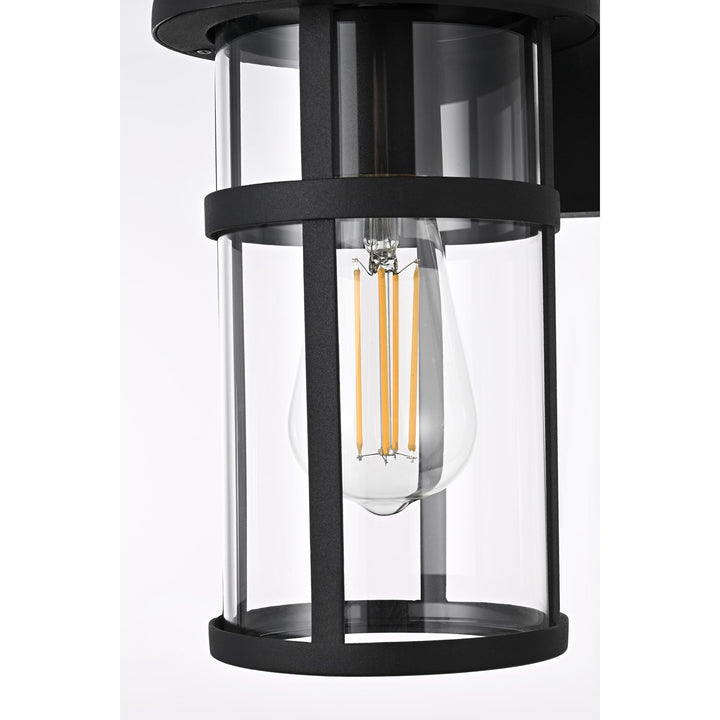 6 Inch Outdoor Wall Sconce In Black