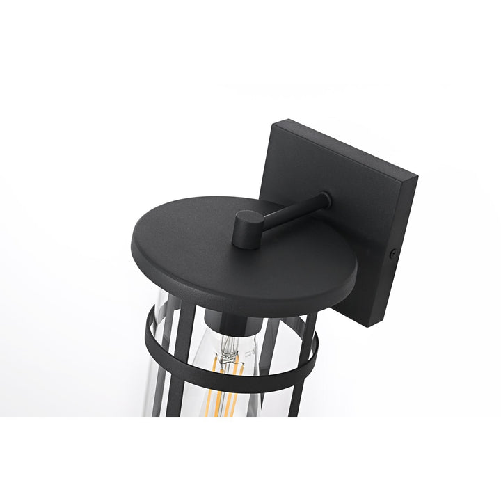 6 Inch Outdoor Wall Sconce In Black
