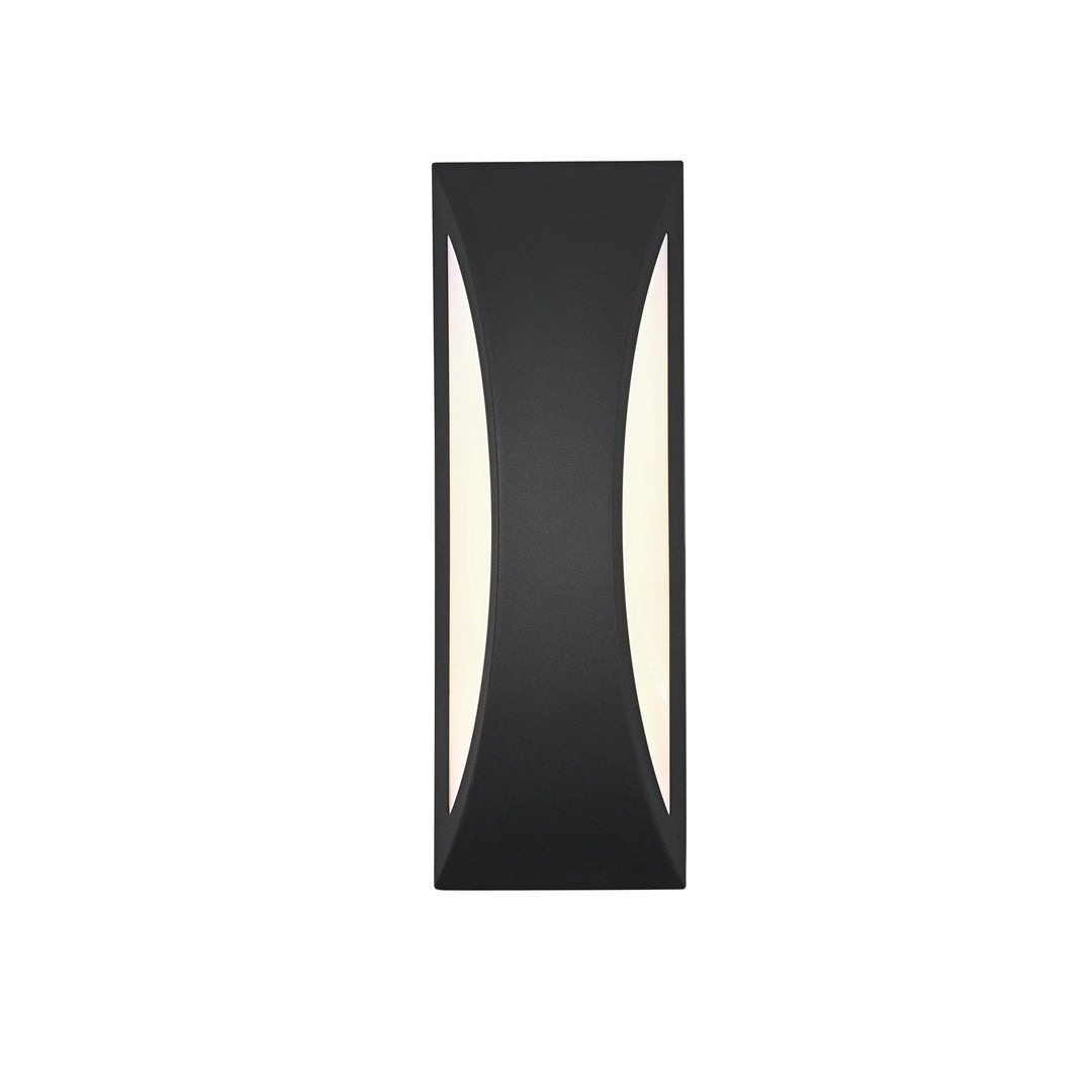 5 Inch Outdoor Wall Sconce In Black by Elegant Lighting