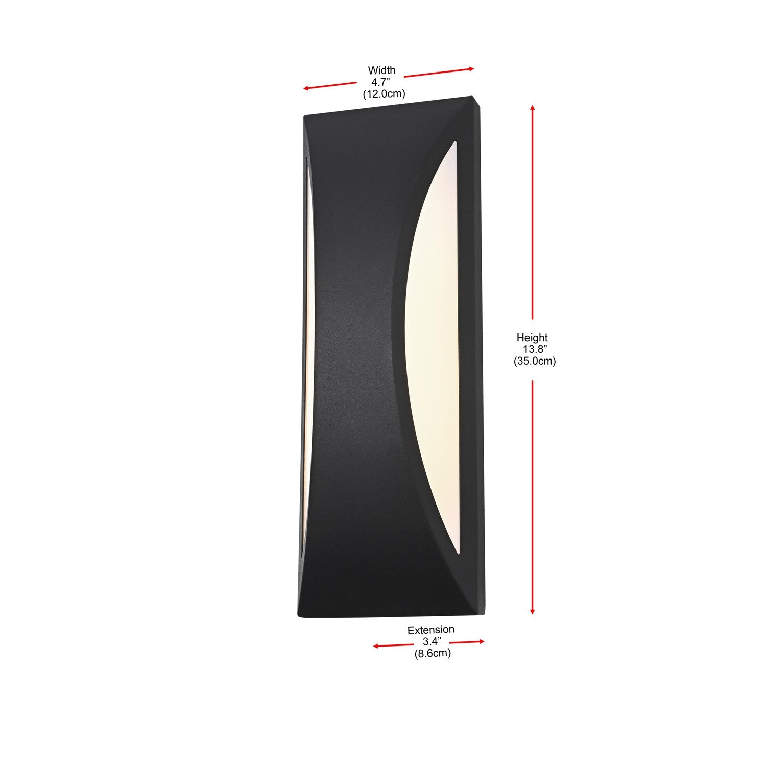 5 Inch Outdoor Wall Sconce In Black