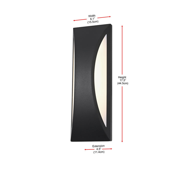 5 Inch Outdoor Wall Sconce In Black