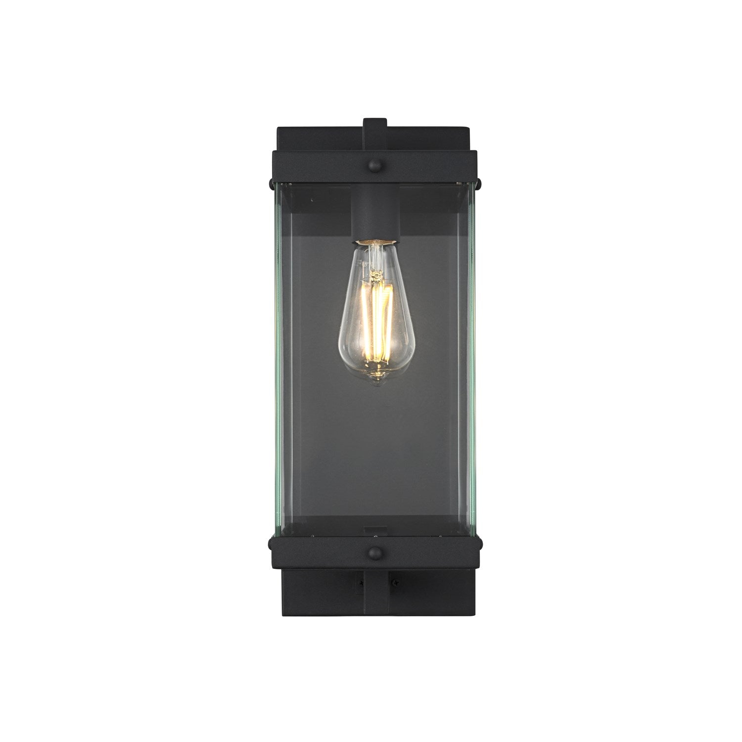 7 Inch Outdoor Wall Sconce In Black by Elegant Lighting