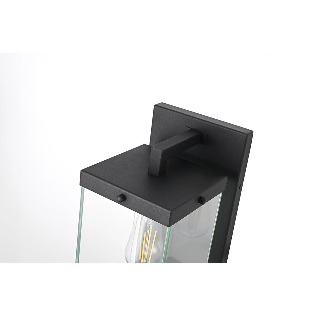 7 Inch Outdoor Wall Sconce In Black