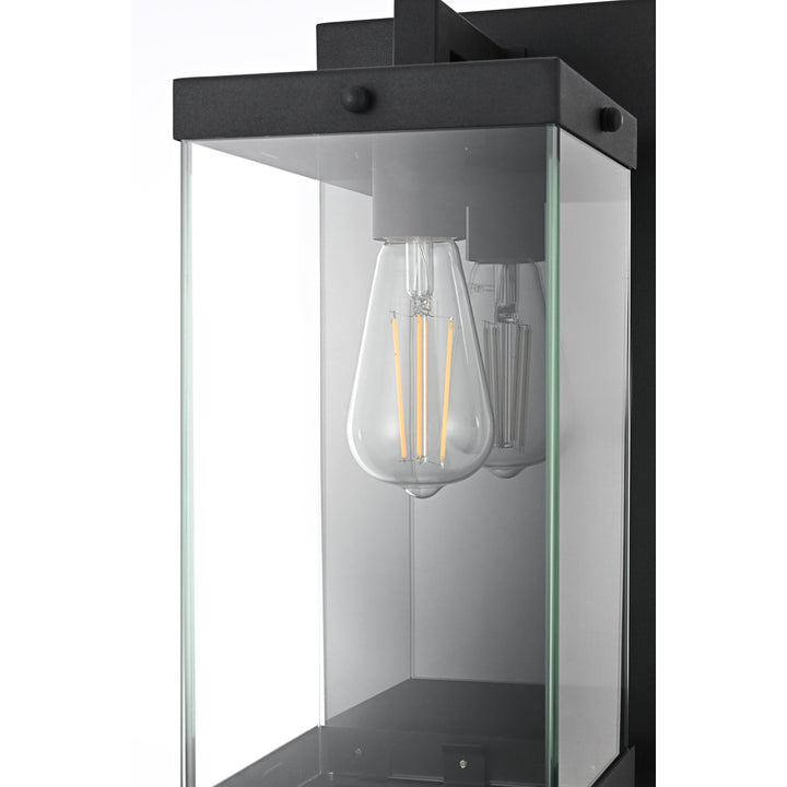7 Inch Outdoor Wall Sconce In Black