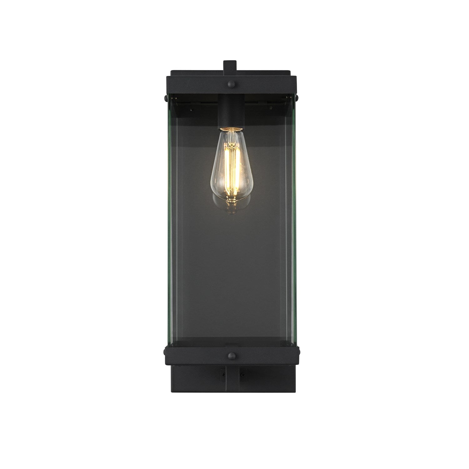 8 Inch Outdoor Wall Sconce In Black by Elegant Lighting