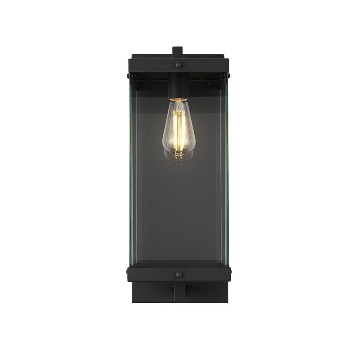 8 Inch Outdoor Wall Sconce In Black by Elegant Lighting