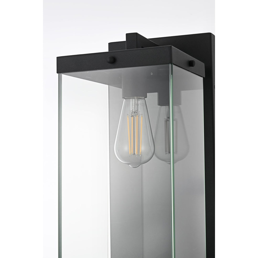 8 Inch Outdoor Wall Sconce In Black