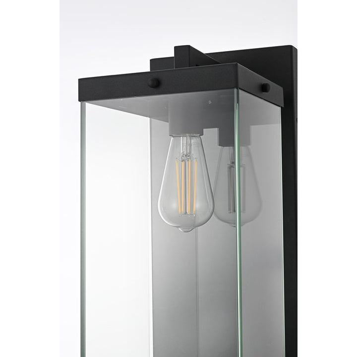 8 Inch Outdoor Wall Sconce In Black