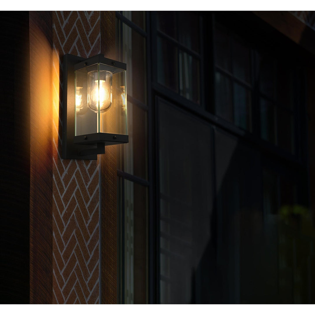 6 Inch Outdoor Wall Sconce In Black