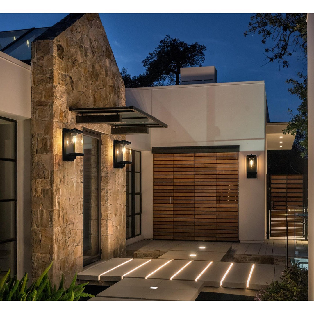 7 Inch Outdoor Wall Sconce In Black