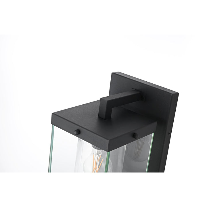 7 Inch Outdoor Wall Sconce In Black