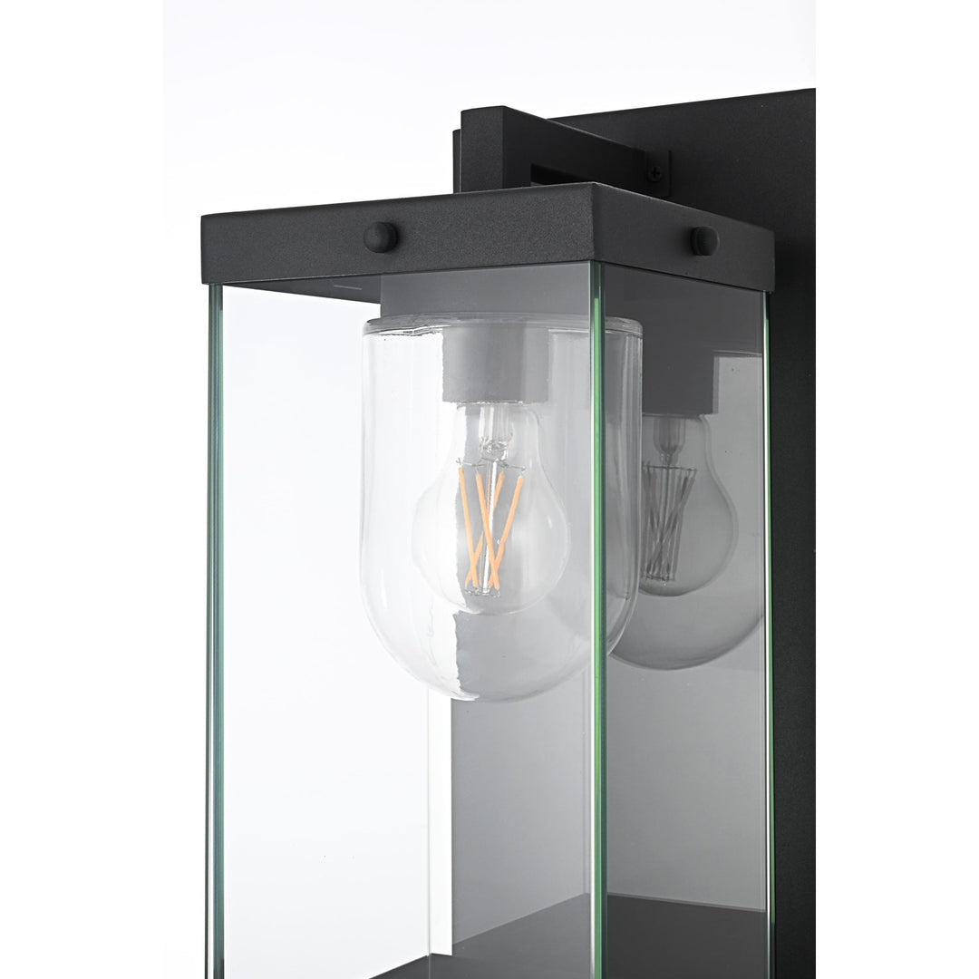 7 Inch Outdoor Wall Sconce In Black