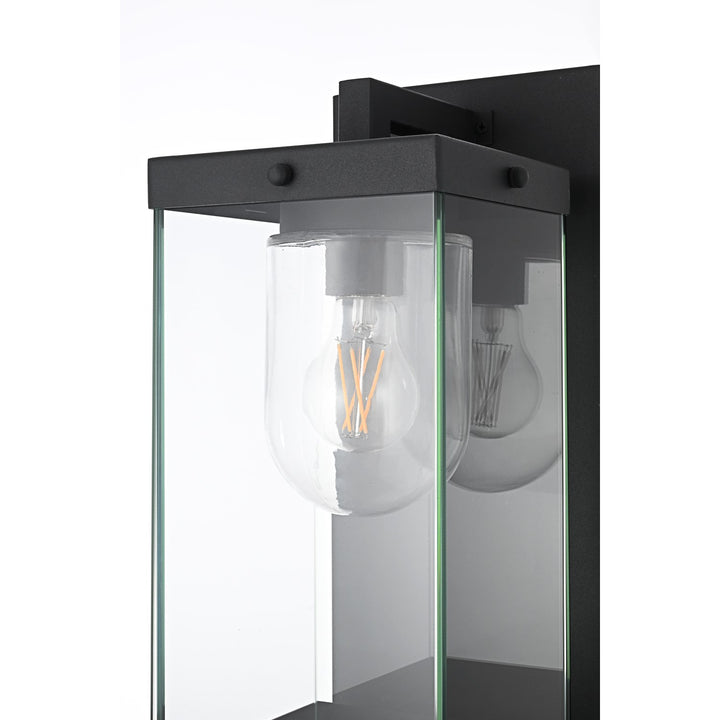 7 Inch Outdoor Wall Sconce In Black