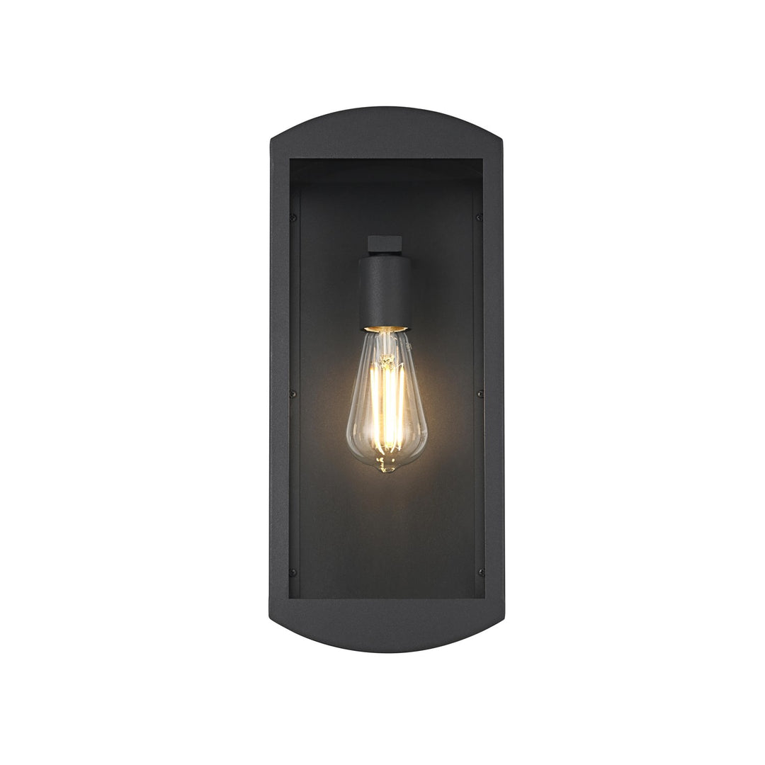 7 Inch Outdoor Wall Sconce In Black by Elegant Lighting