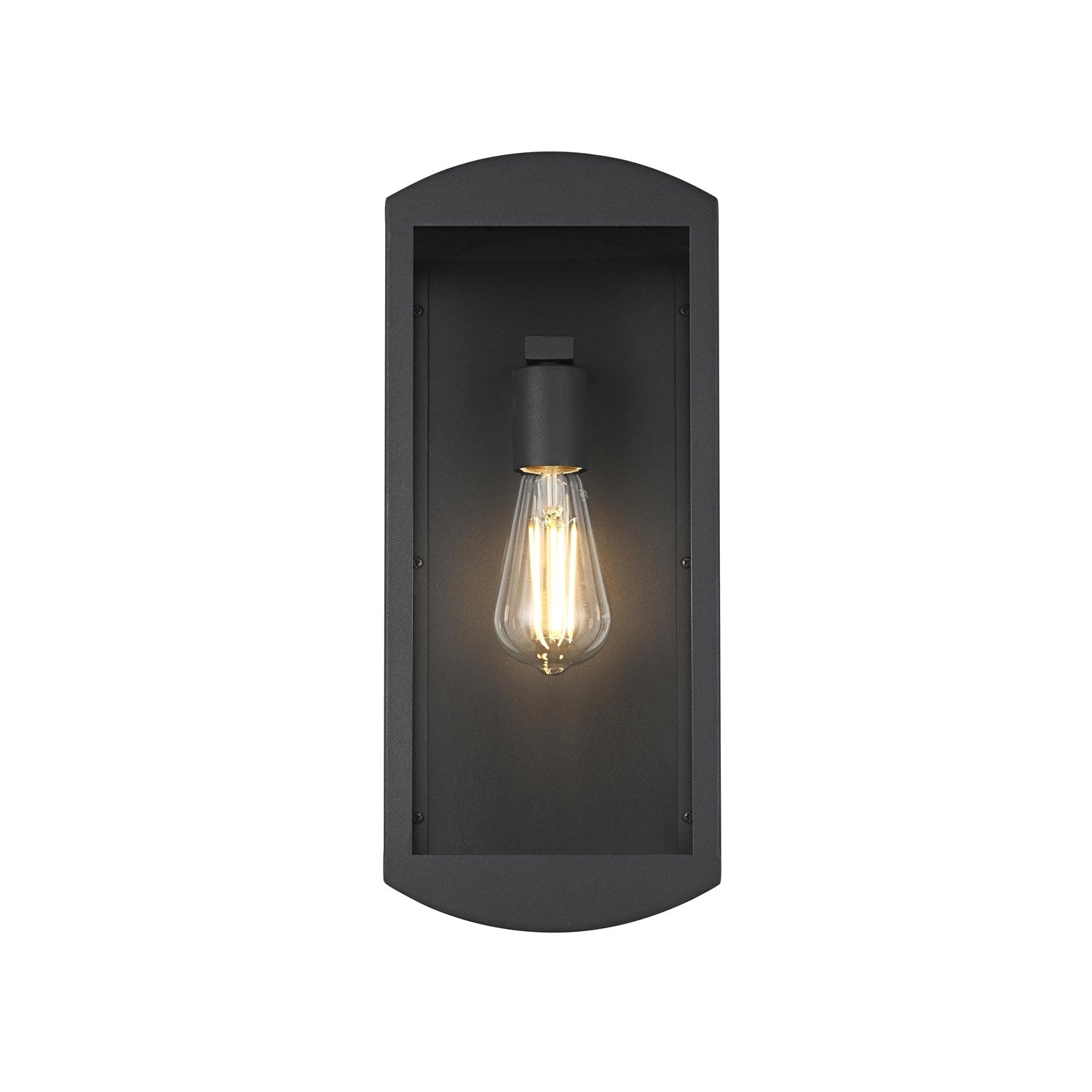 7 Inch Outdoor Wall Sconce In Black by Elegant Lighting