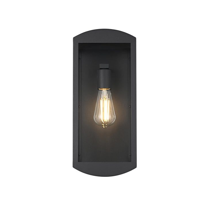 7 Inch Outdoor Wall Sconce In Black by Elegant Lighting