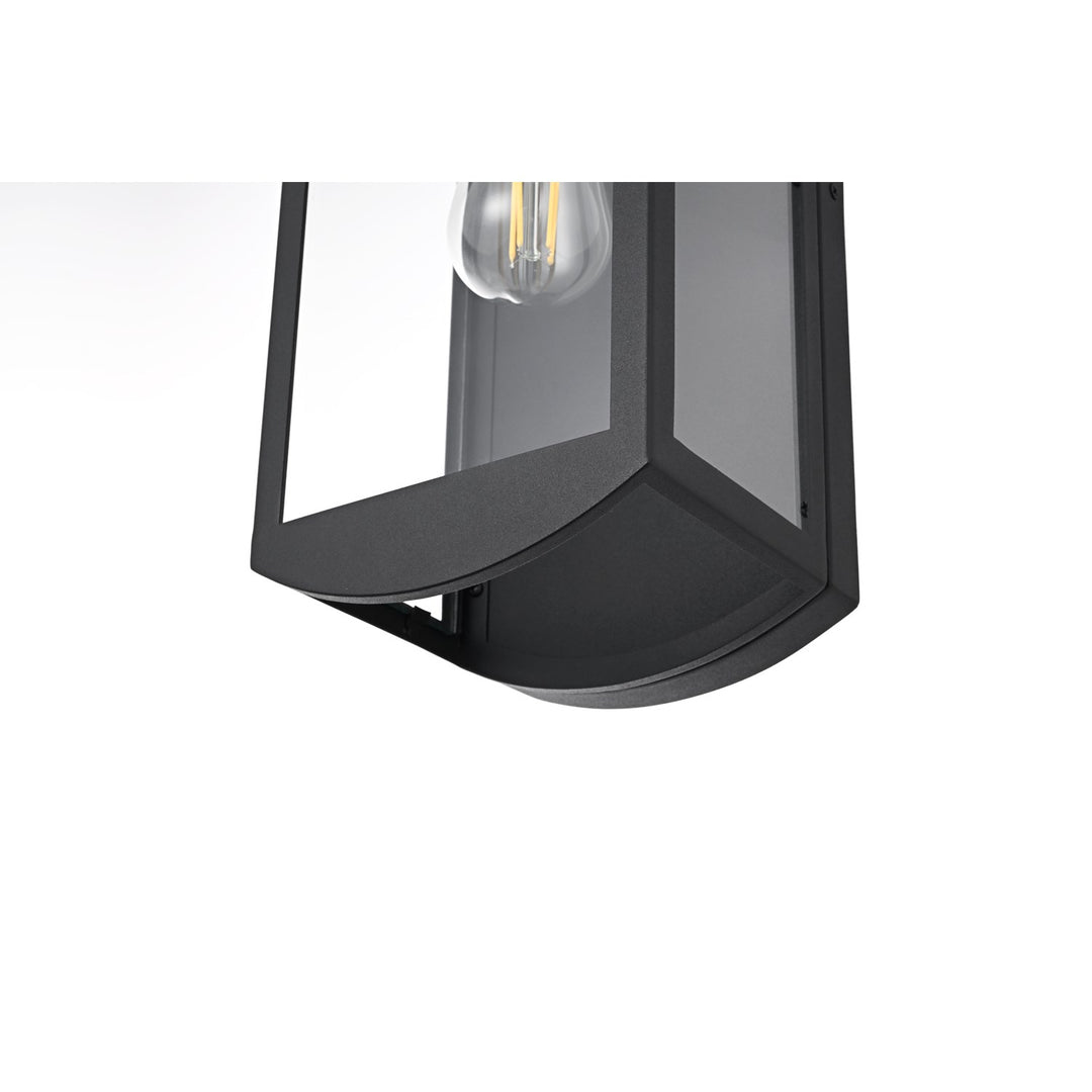 7 Inch Outdoor Wall Sconce In Black