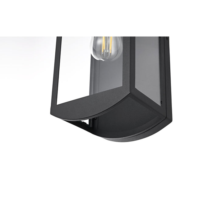 7 Inch Outdoor Wall Sconce In Black