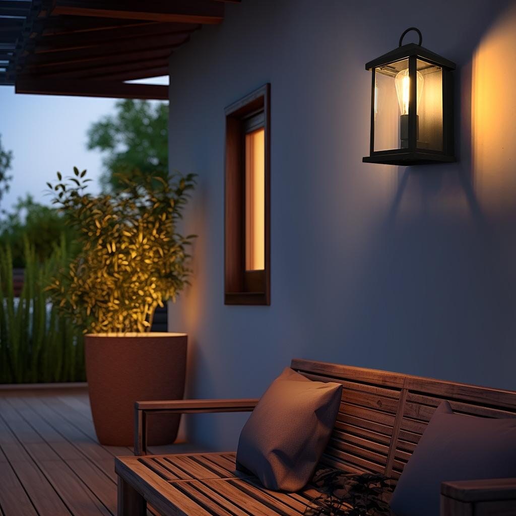 6 Inch Outdoor Wall Sconce In Black