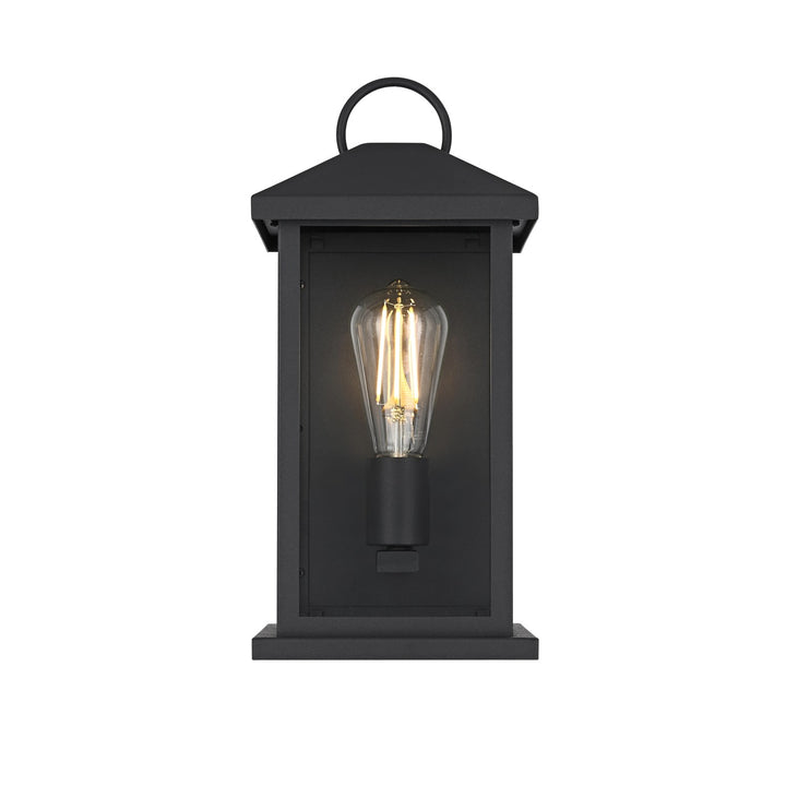 7 Inch Outdoor Wall Sconce In Black by Elegant Lighting