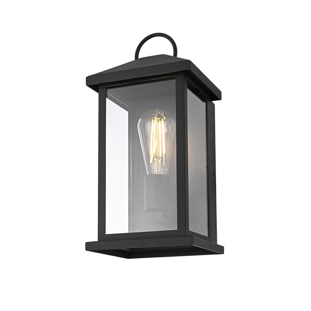 7 Inch Outdoor Wall Sconce In Black