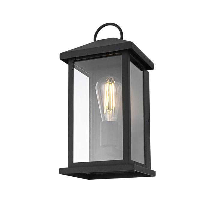 7 Inch Outdoor Wall Sconce In Black