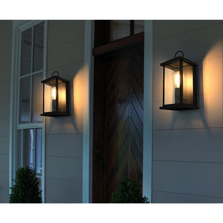 7 Inch Outdoor Wall Sconce In Black