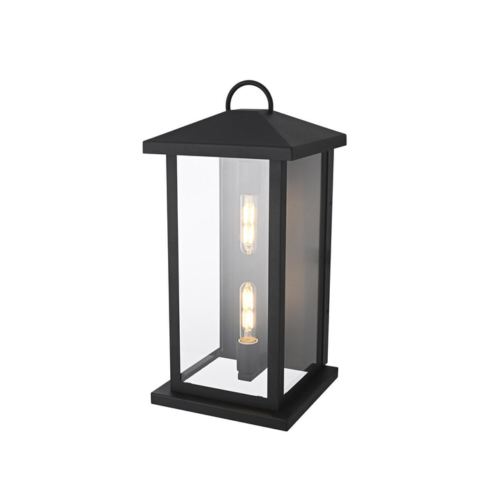10 Inch Outdoor Wall Sconce In Black