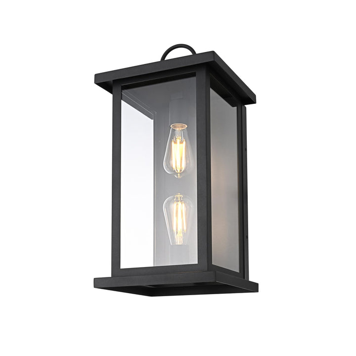 10 Inch Outdoor Wall Sconce In Black