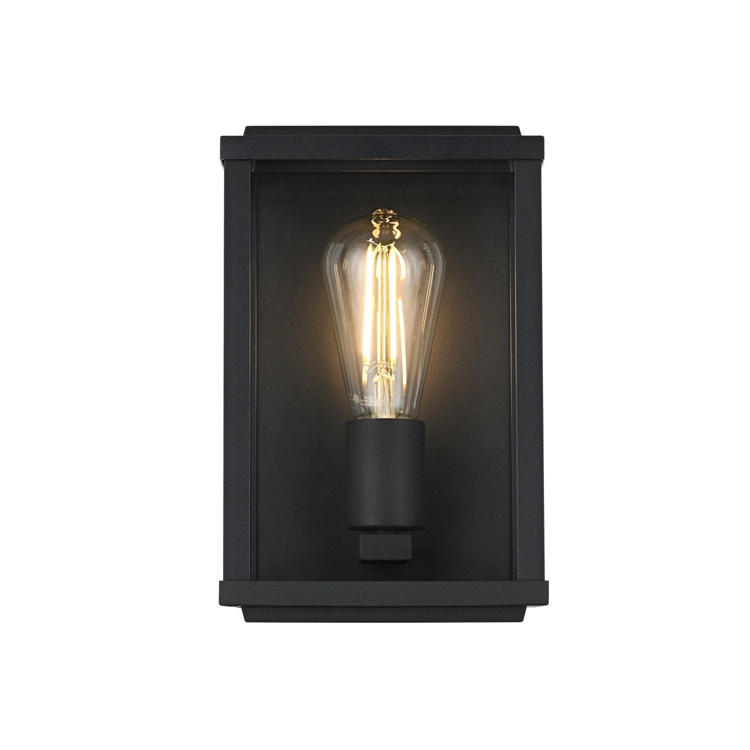 6 Inch Outdoor Wall Sconce In Black by Elegant Lighting