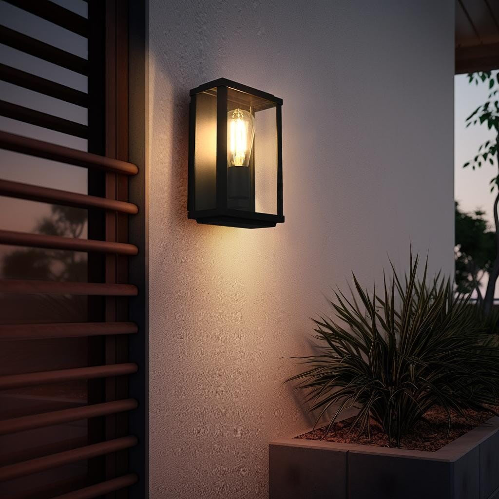 6 Inch Outdoor Wall Sconce In Black
