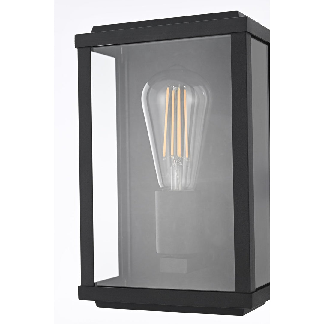 6 Inch Outdoor Wall Sconce In Black