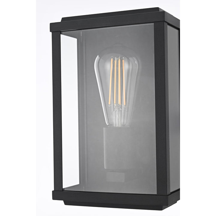 6 Inch Outdoor Wall Sconce In Black