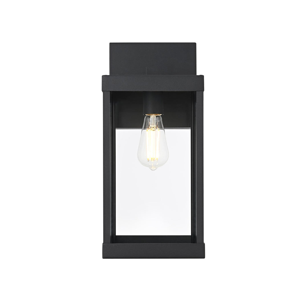 7 Inch Outdoor Wall Sconce In Black by Elegant Lighting