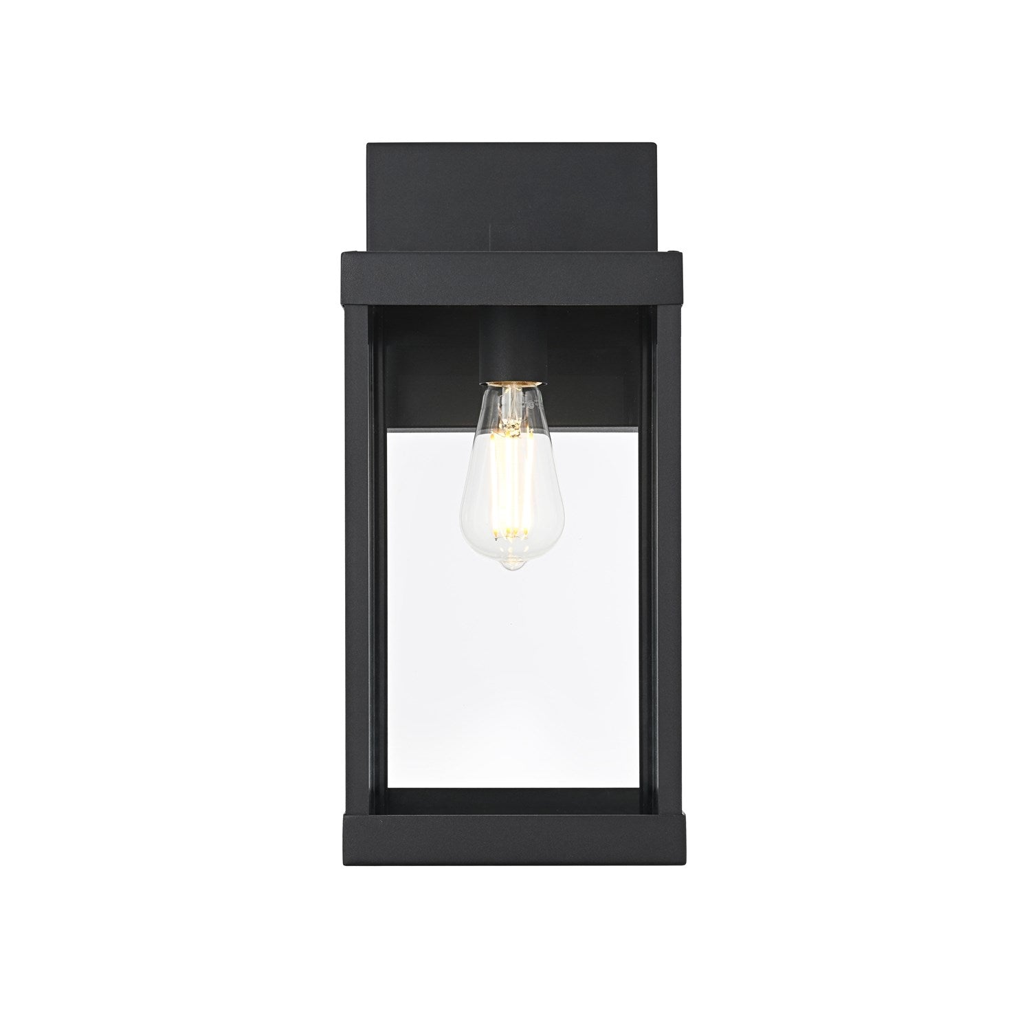 7 Inch Outdoor Wall Sconce In Black by Elegant Lighting