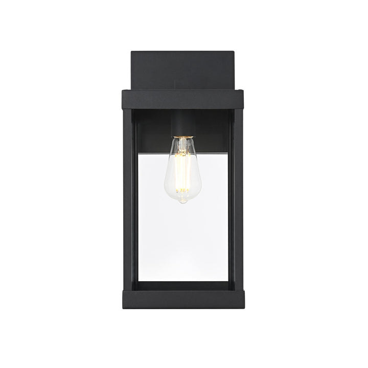 7 Inch Outdoor Wall Sconce In Black by Elegant Lighting