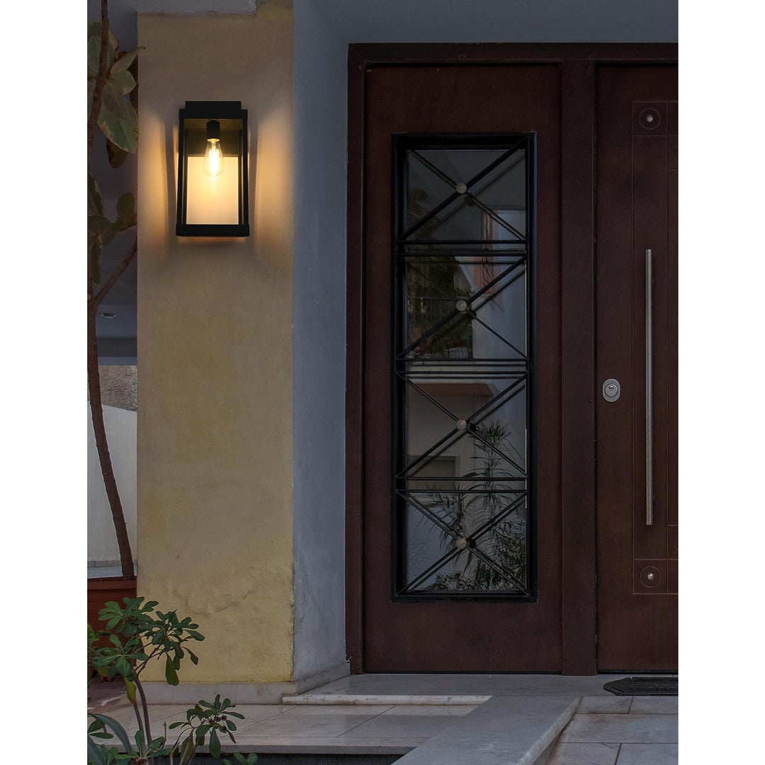 7 Inch Outdoor Wall Sconce In Black